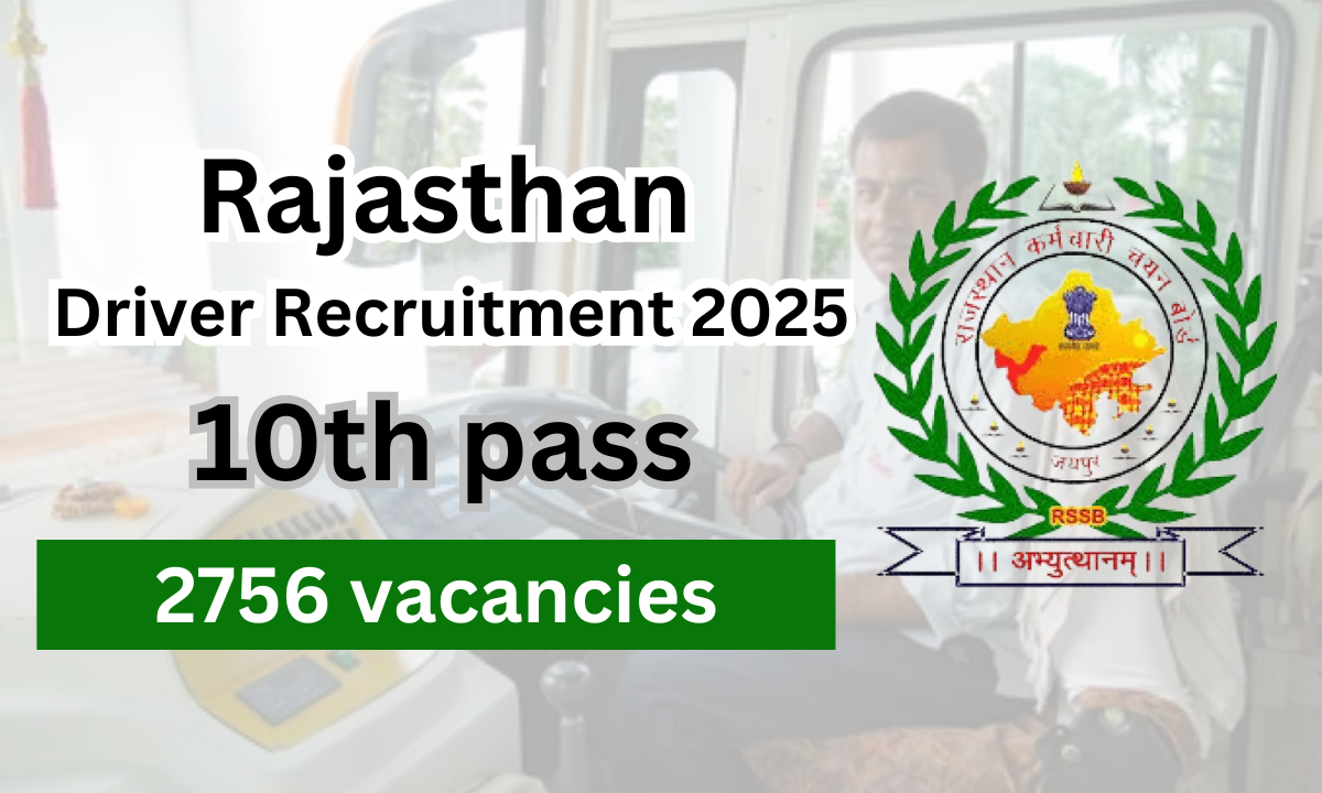 Rajasthan Driver Recruitment 2025